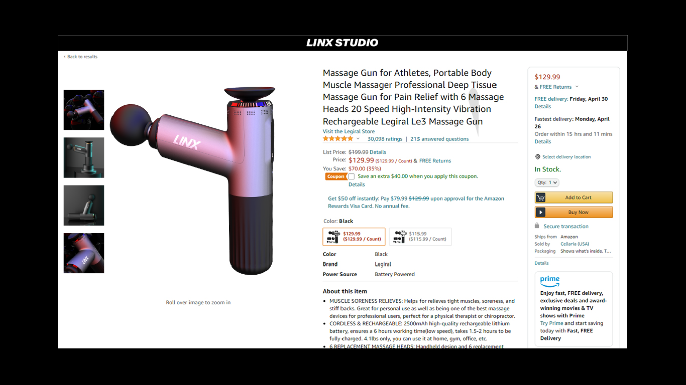 Massage gun, fascia gun, sports fitness，