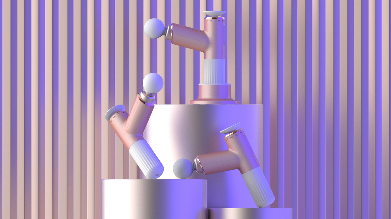 Massage gun, fascia gun, sports fitness，