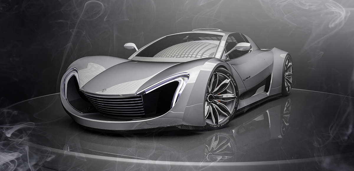 Sports car，Render，high-precision，