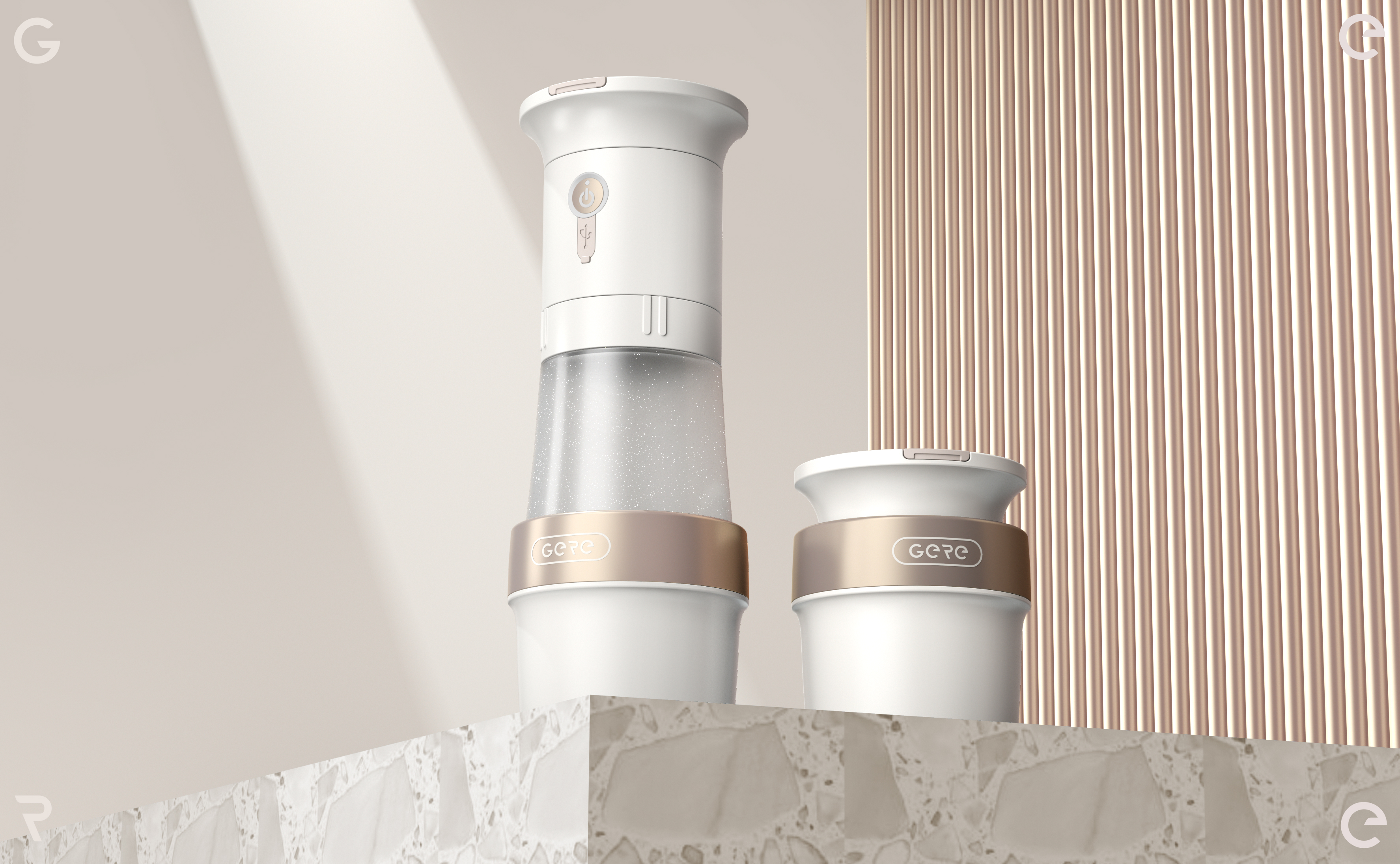 Folding products，silica gel，Grey design，Folding juicing cup，Folding kettle，，