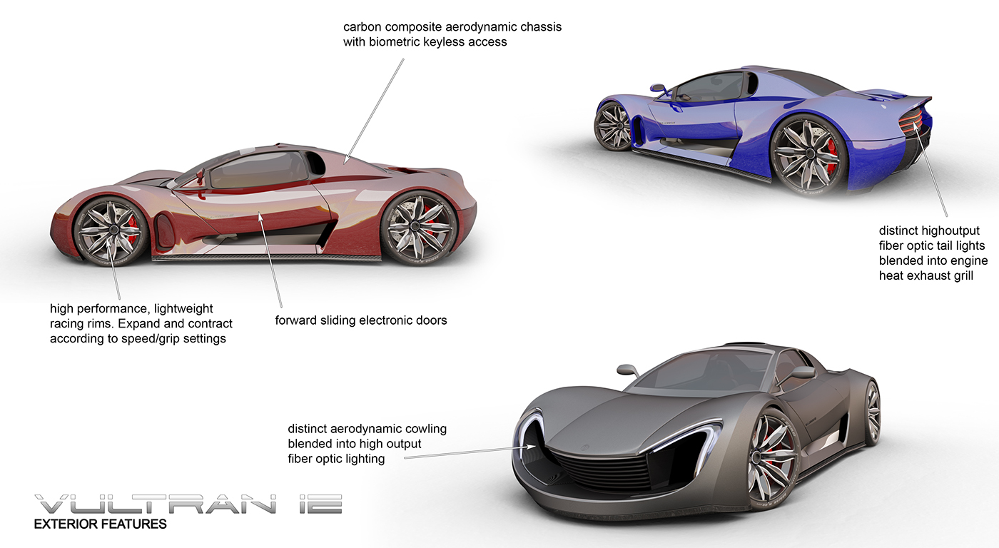 Sports car，Render，high-precision，