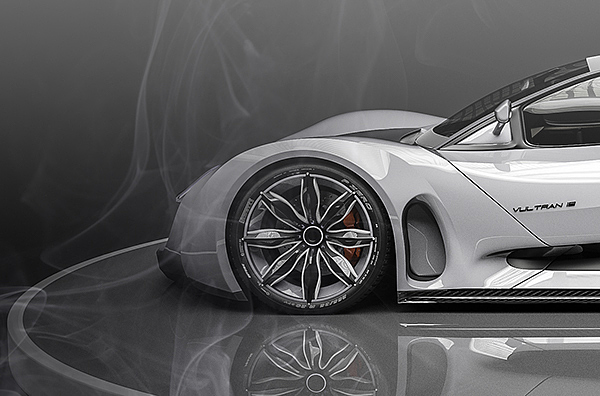 Sports car，Render，high-precision，