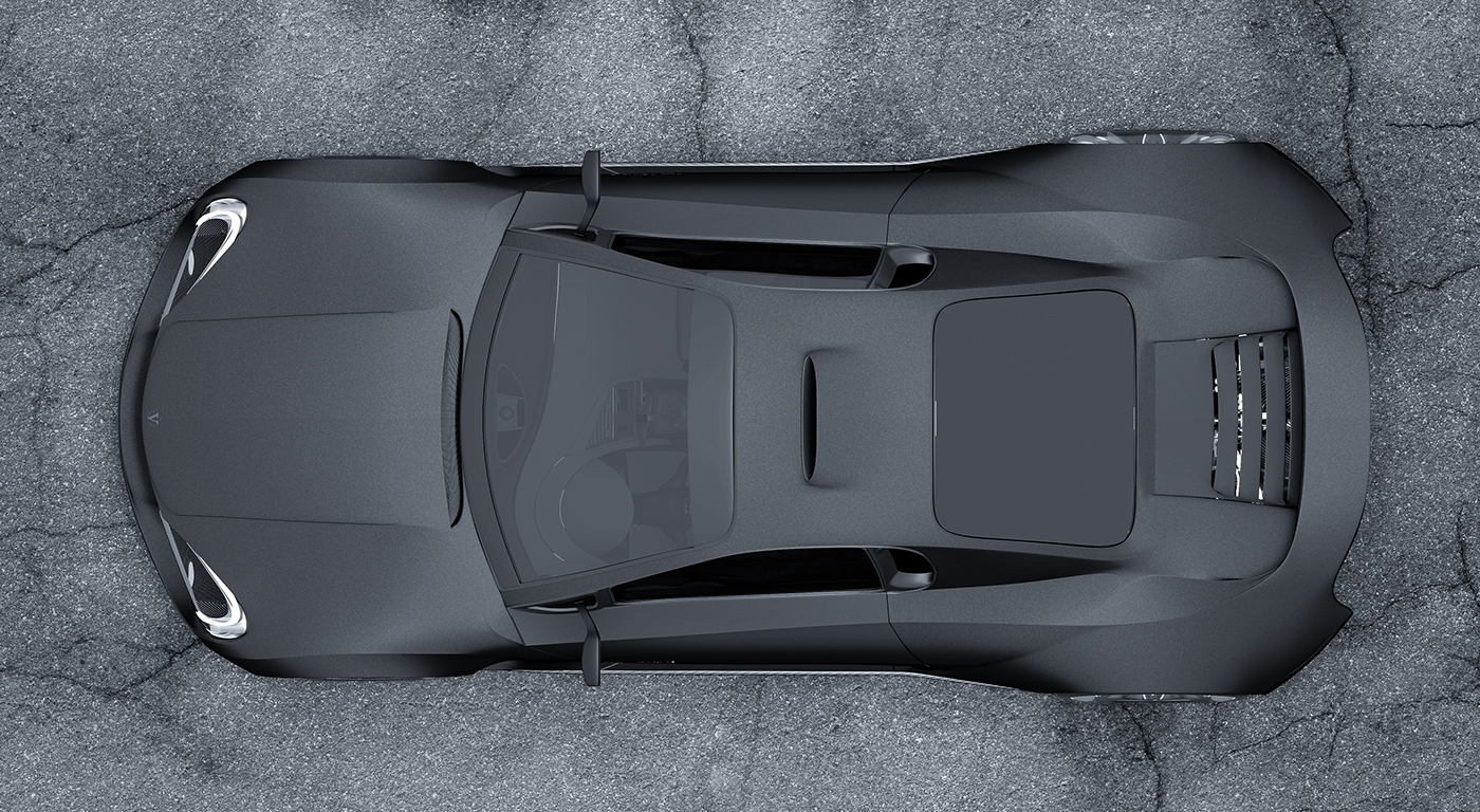 Sports car，Render，high-precision，