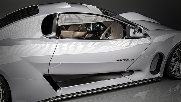 Sports car，Render，high-precision，