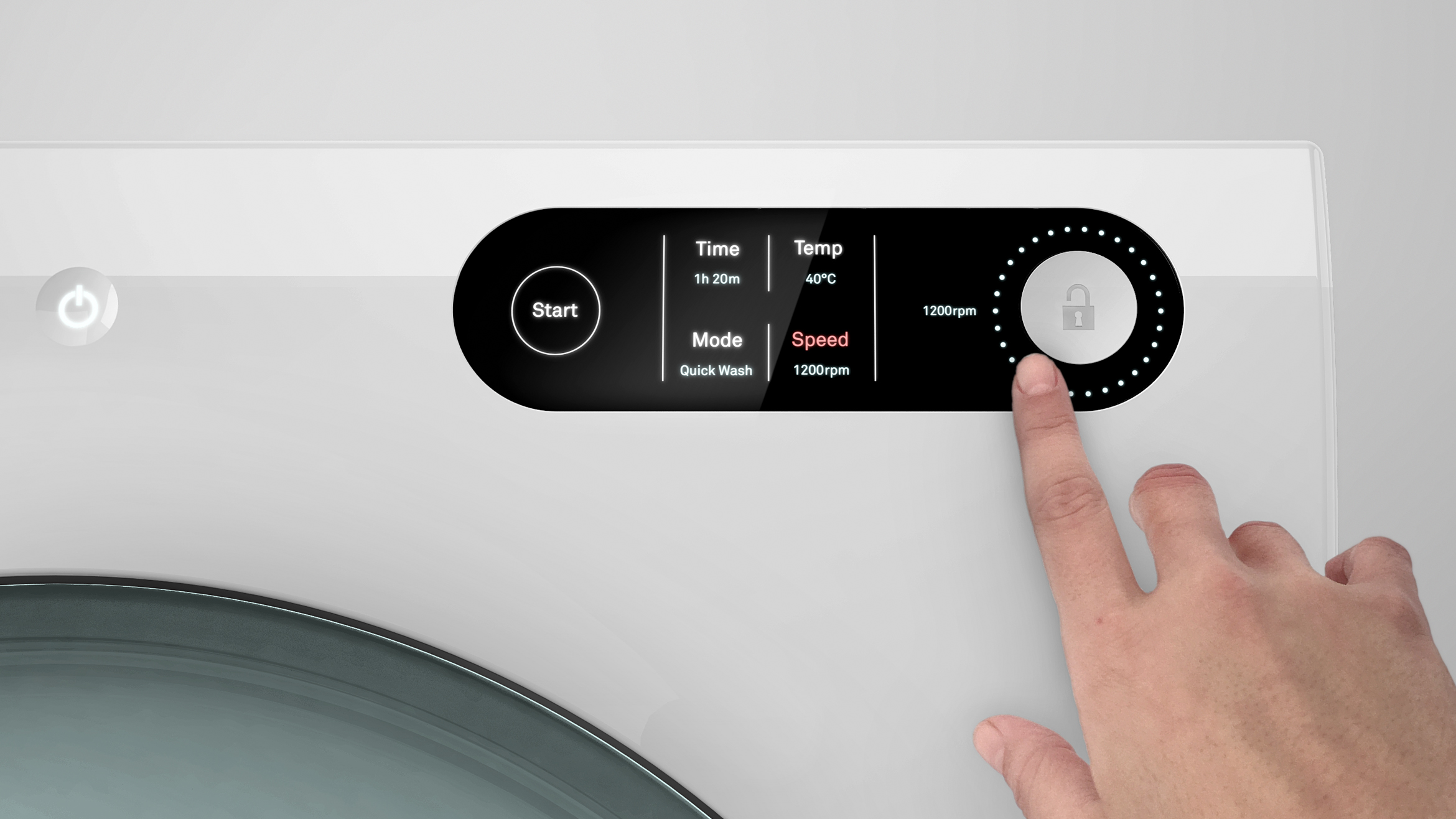 Visual roller，Simplicity，ripple，Washing machine，