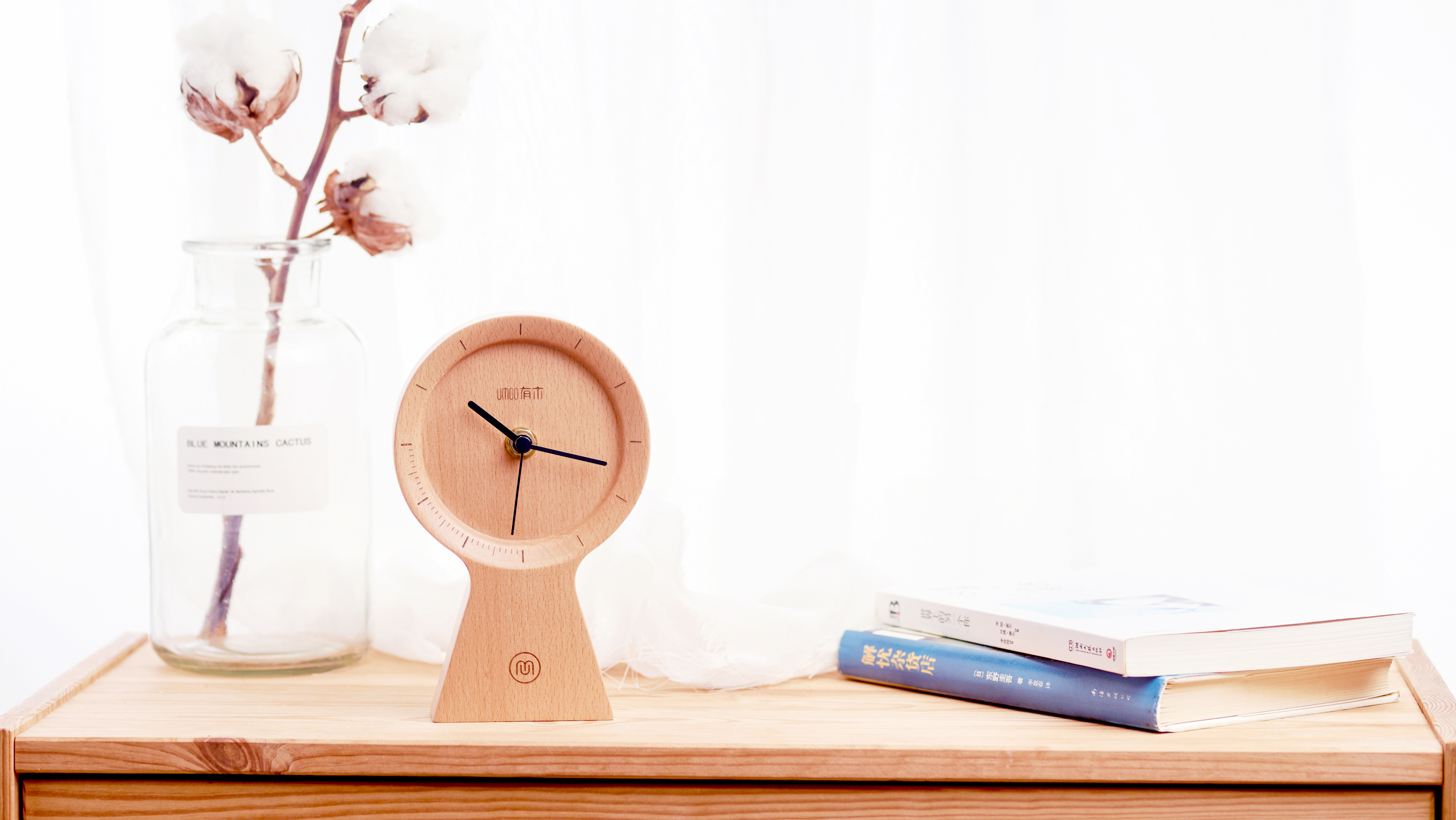 Silent pendulum clock，Creative design，Creative clock，clock，Log pendulum clock，