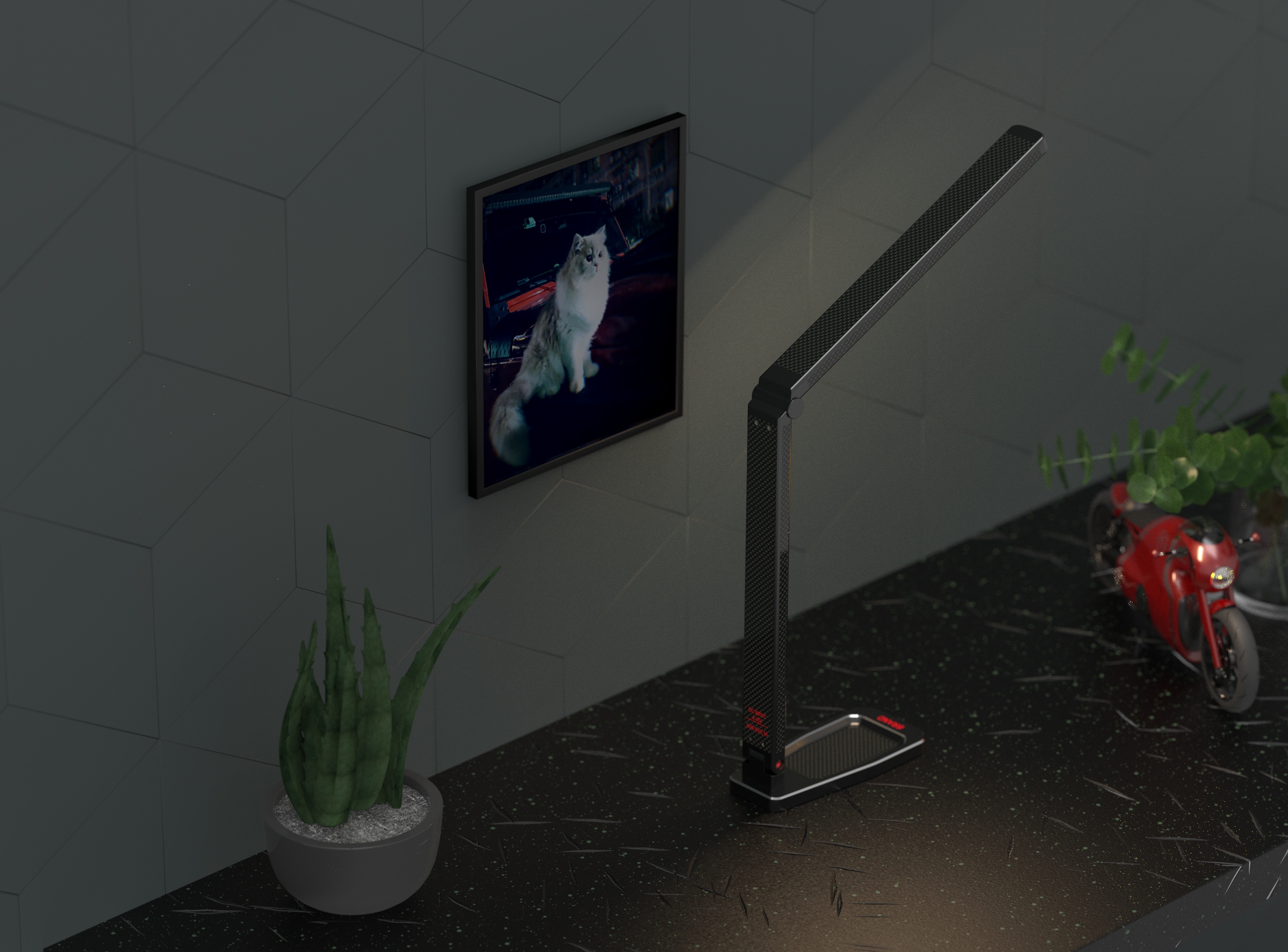 Desk lamp，Multifunctional desk lamp，lamps and lanterns，lighting，environment protection，RC table lamp，