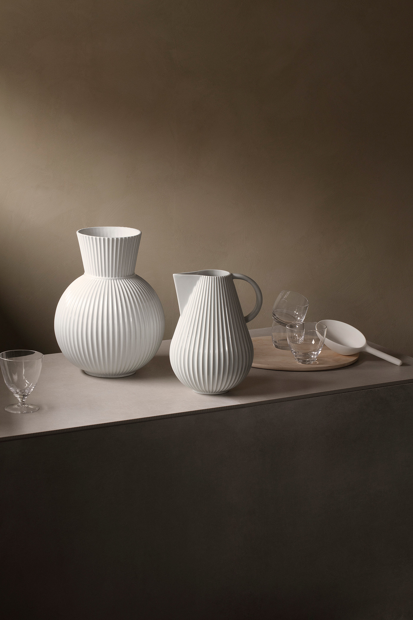 Philip Bro，白色，花瓶，瓷器，