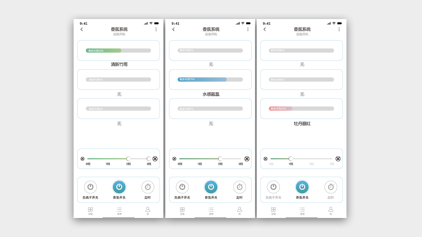 A fragrance system interface，