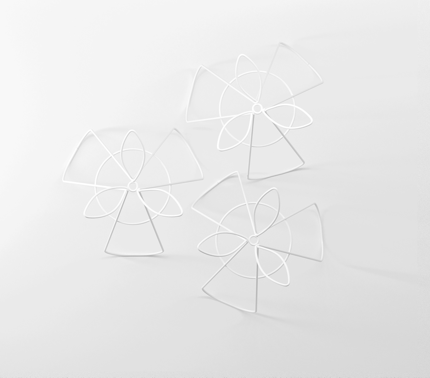 coat hanger，Hollowed out，rose，Simplicity，steel wire，