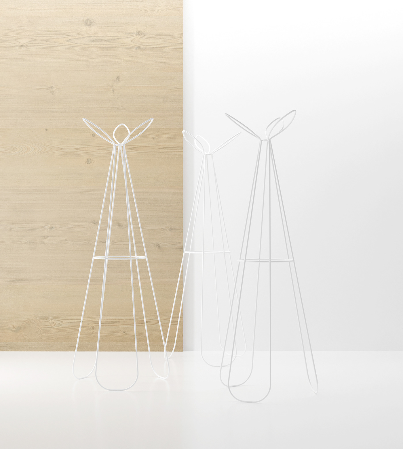 coat hanger，Hollowed out，rose，Simplicity，steel wire，