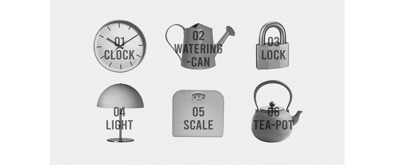 teapot，Clock，Lock head，call，lamp，