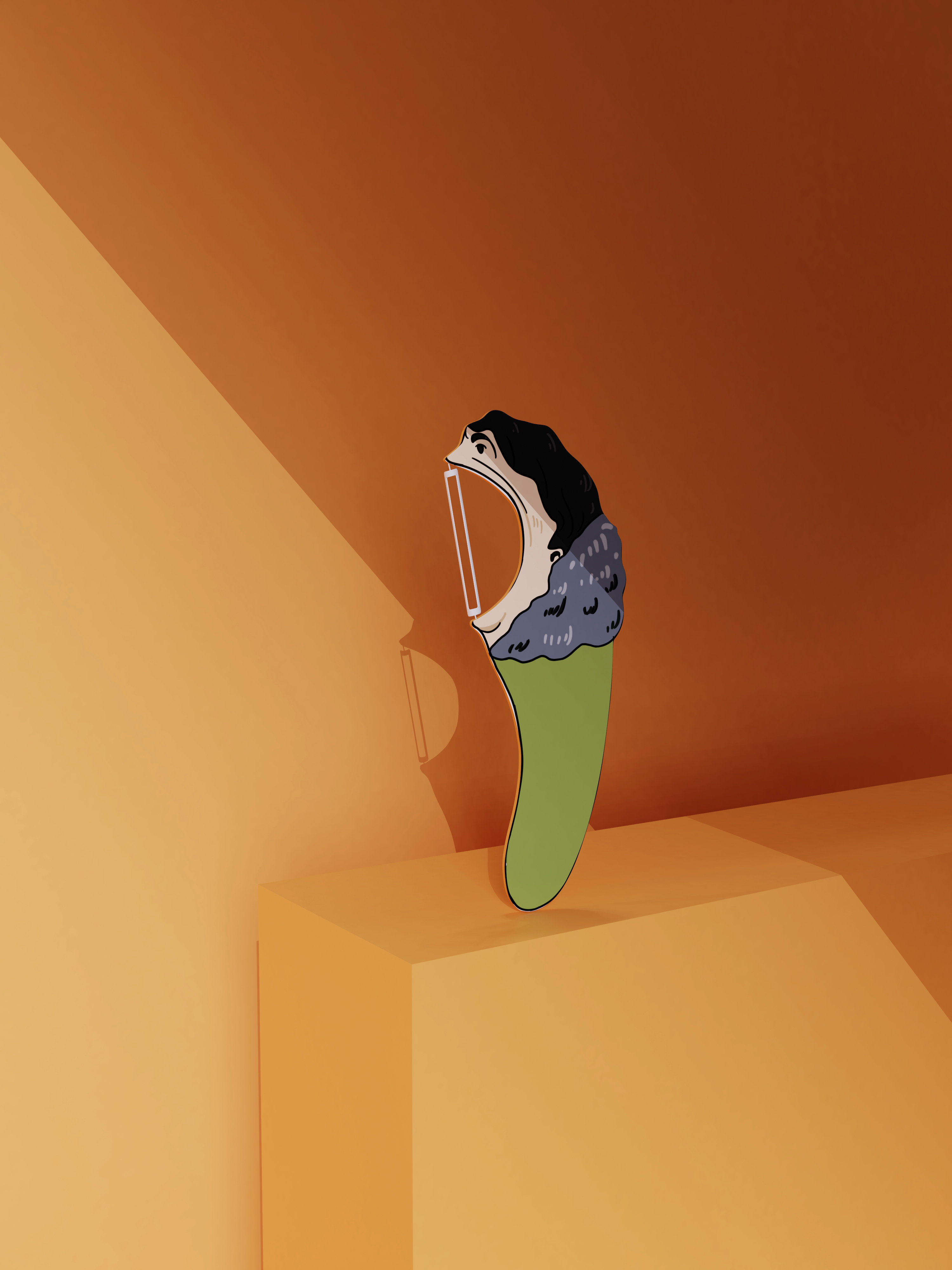 Household daily use，Commodity Design，Peeler，product design，Appearance design，ID design，IP image design，Kitchen supplies design，