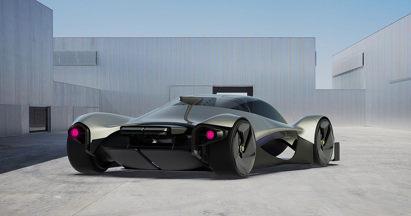 Vladislav Kulikov，Automobile design，lotus，conceptual design，Rail car，silver gray，