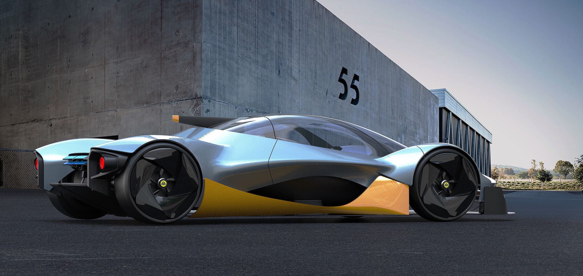 Vladislav Kulikov，Automobile design，lotus，conceptual design，Rail car，silver gray，