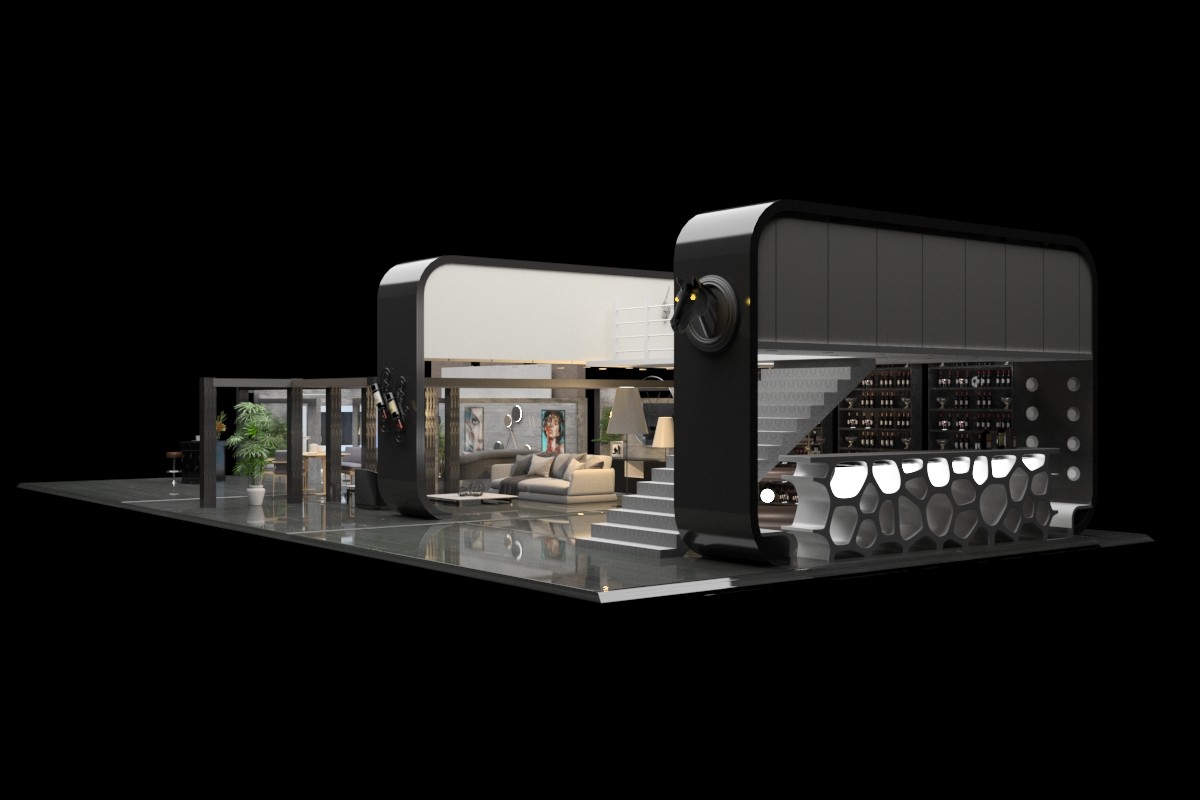 Interior decoration，Exhibition hall design，Alcohol，