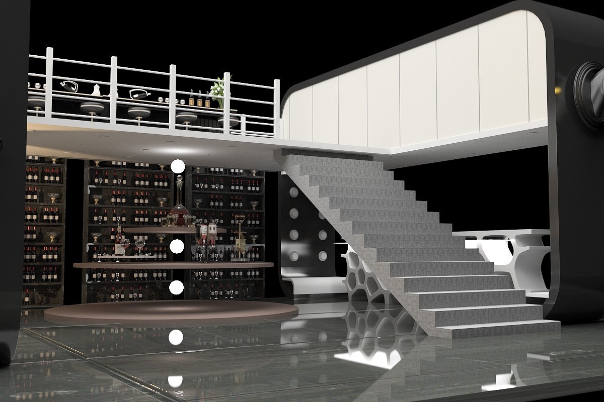 Interior decoration，Exhibition hall design，Alcohol，