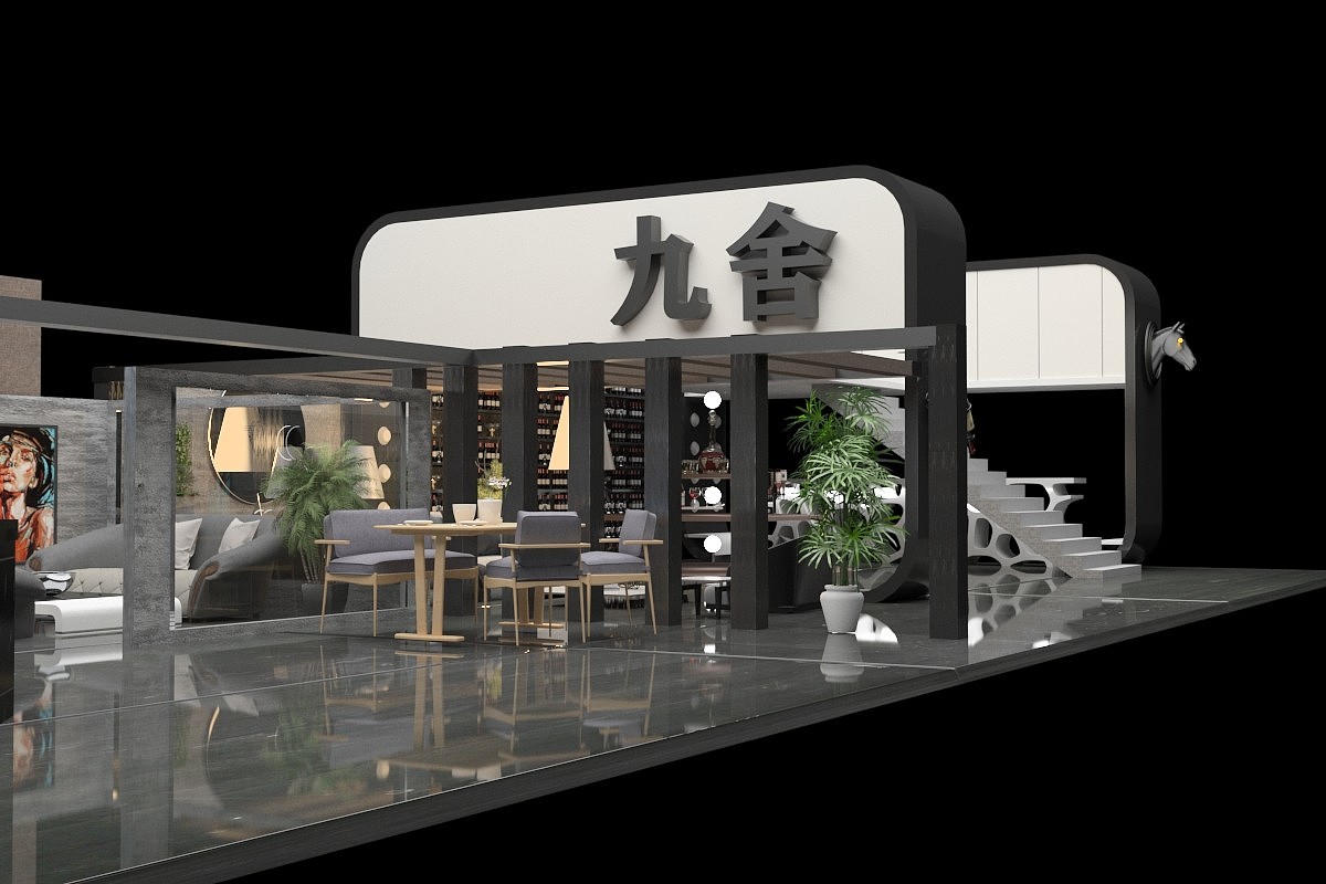 Interior decoration，Exhibition hall design，Alcohol，