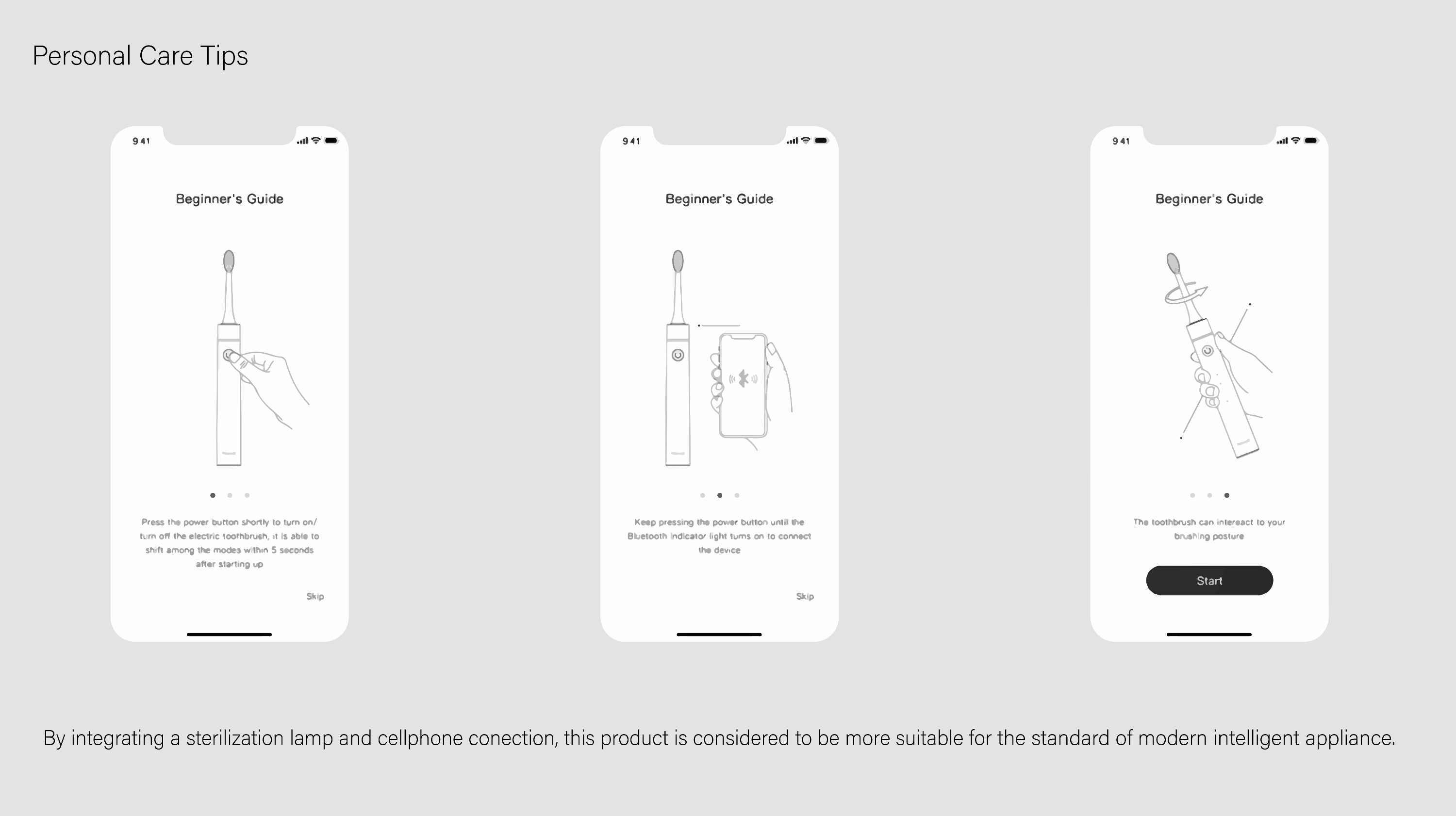 industrial design，product design，Toothbrush design，Intelligent appliance design，