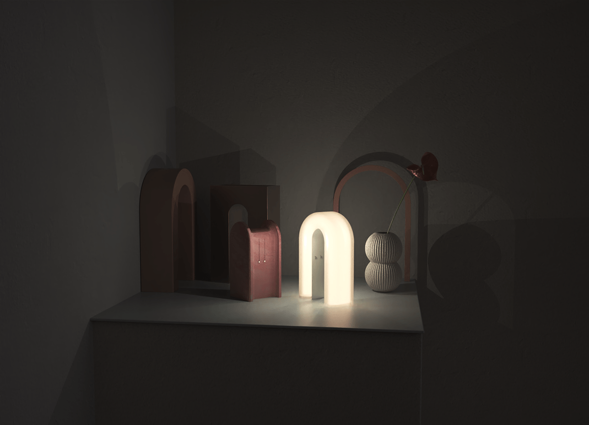 Aida García，KABU PORTABLE，lamps and lanterns，portable，Charging base，U-shape，