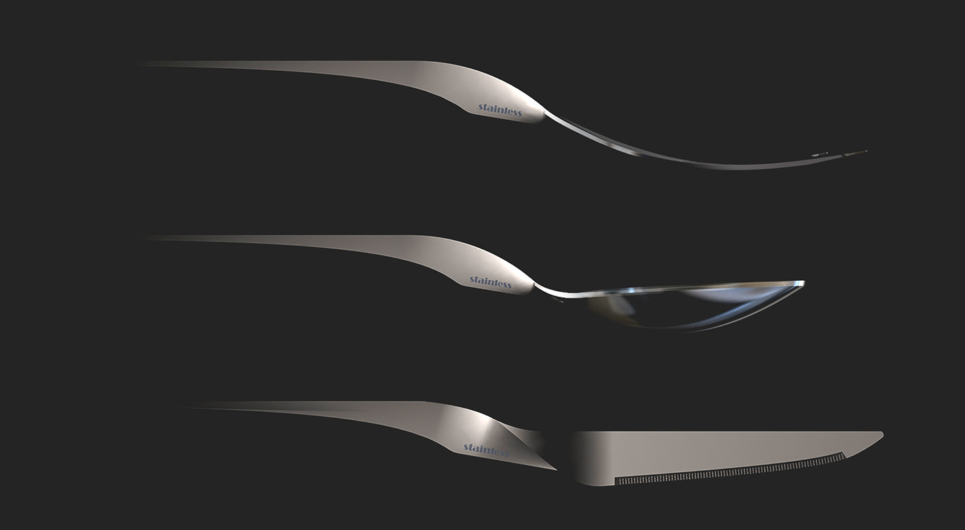 tableware，knife and fork，soup spoon，