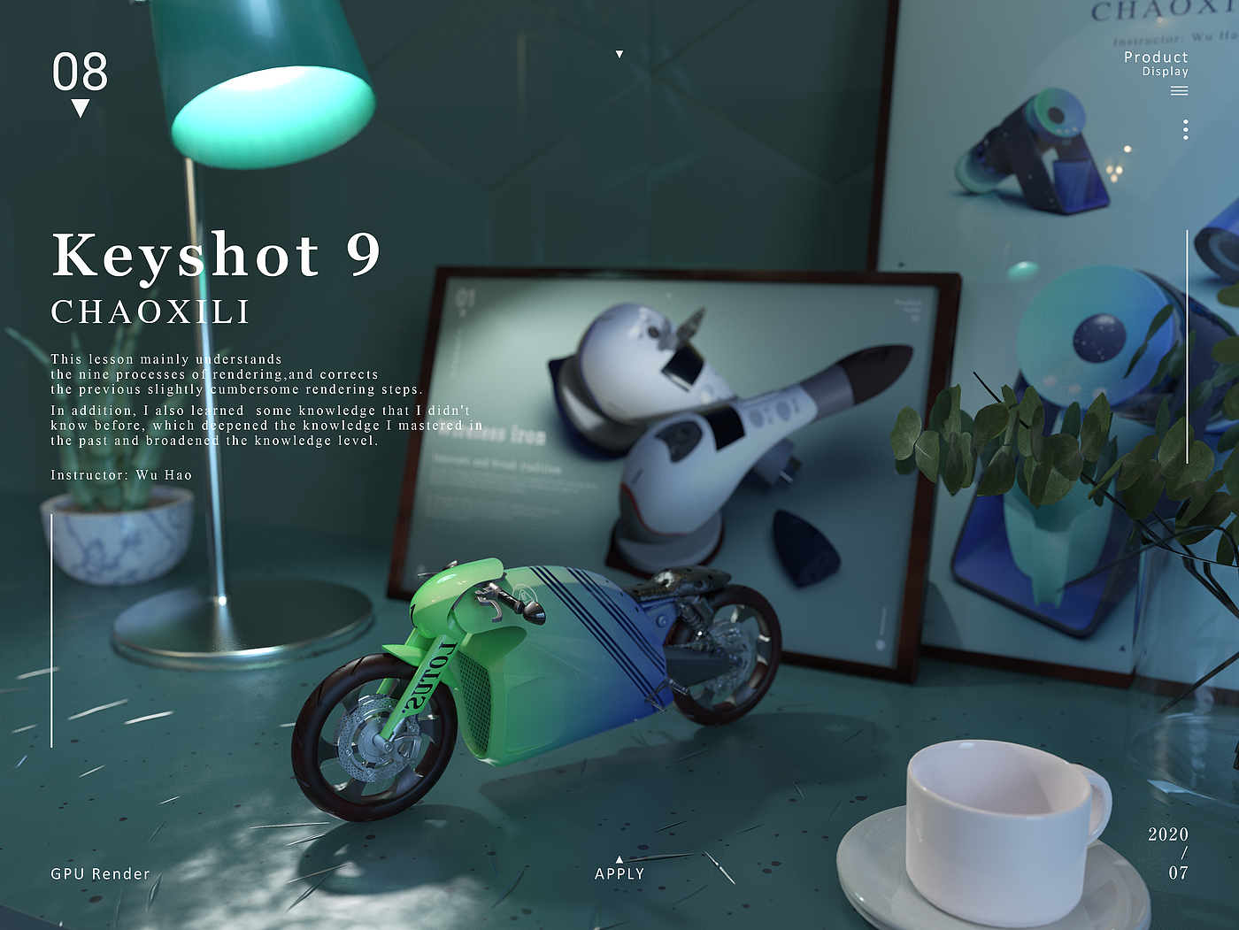 Day and night rendering project，