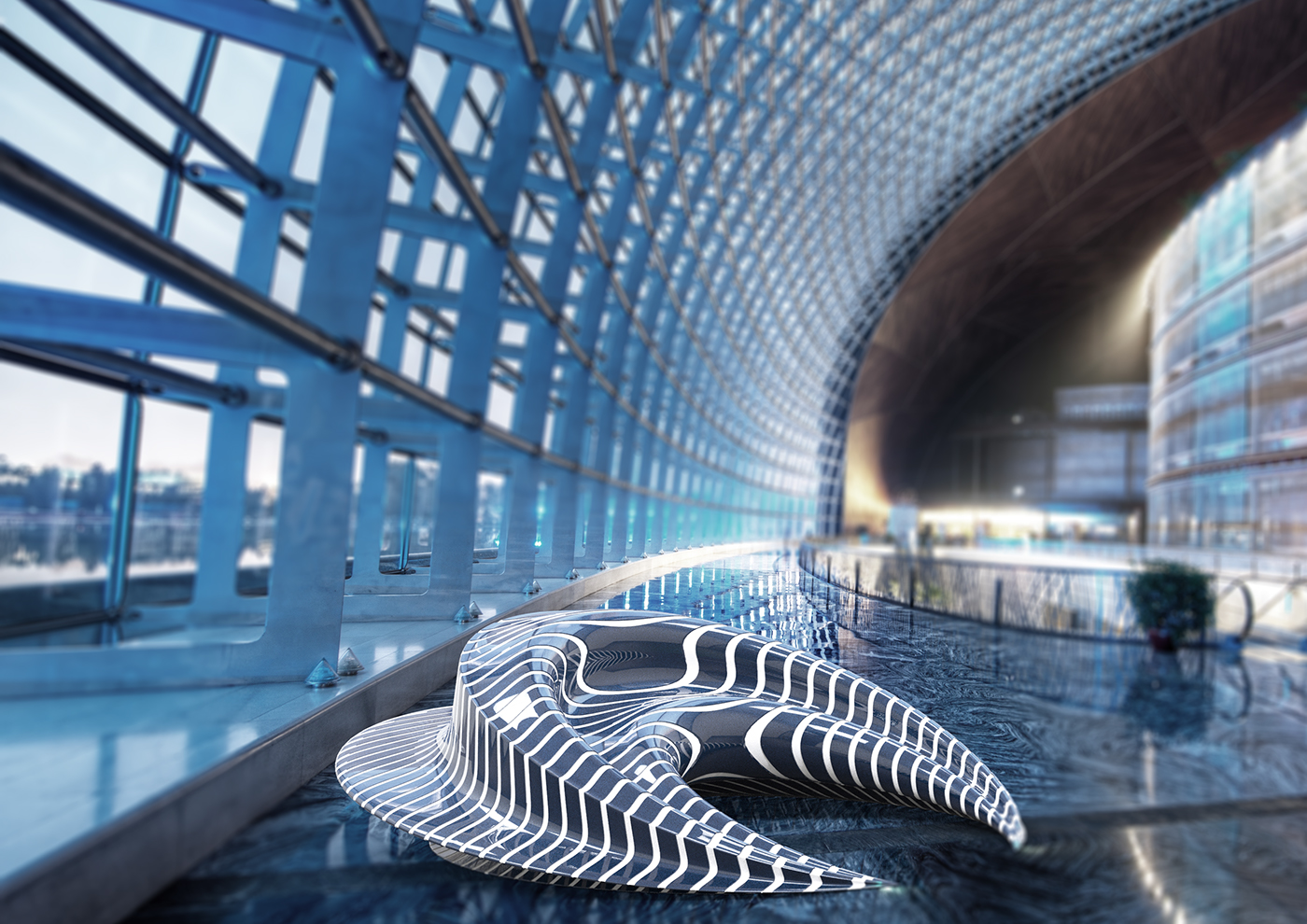 peculiar，moon，Public seat，Crescent，