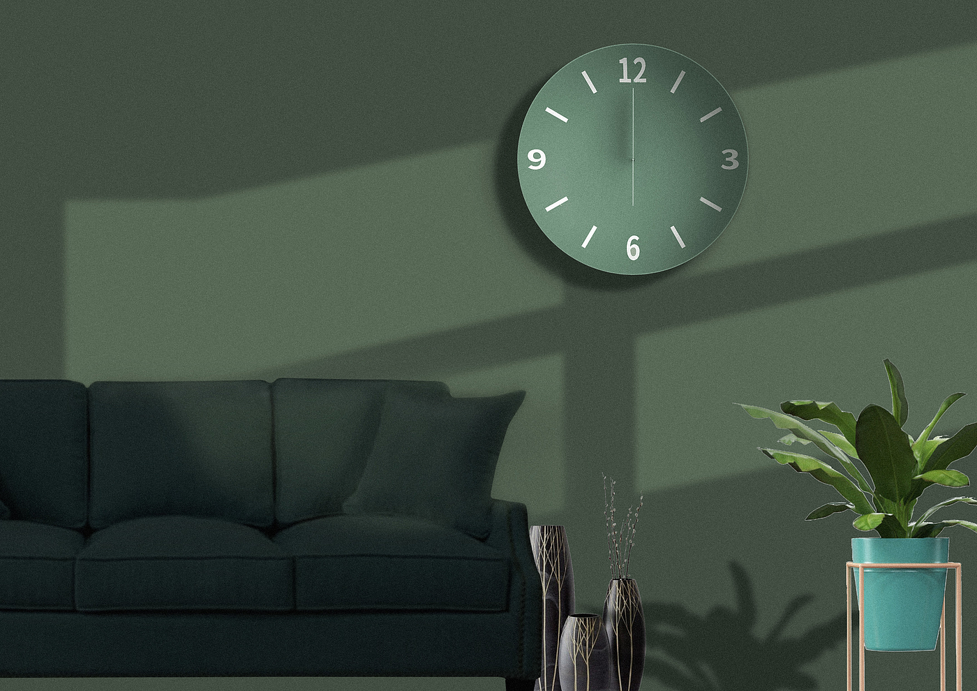 Pay tribute to Bauhaus, wall clock，