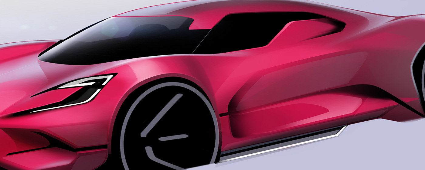 automobile，Sketch，manuscript，painting，