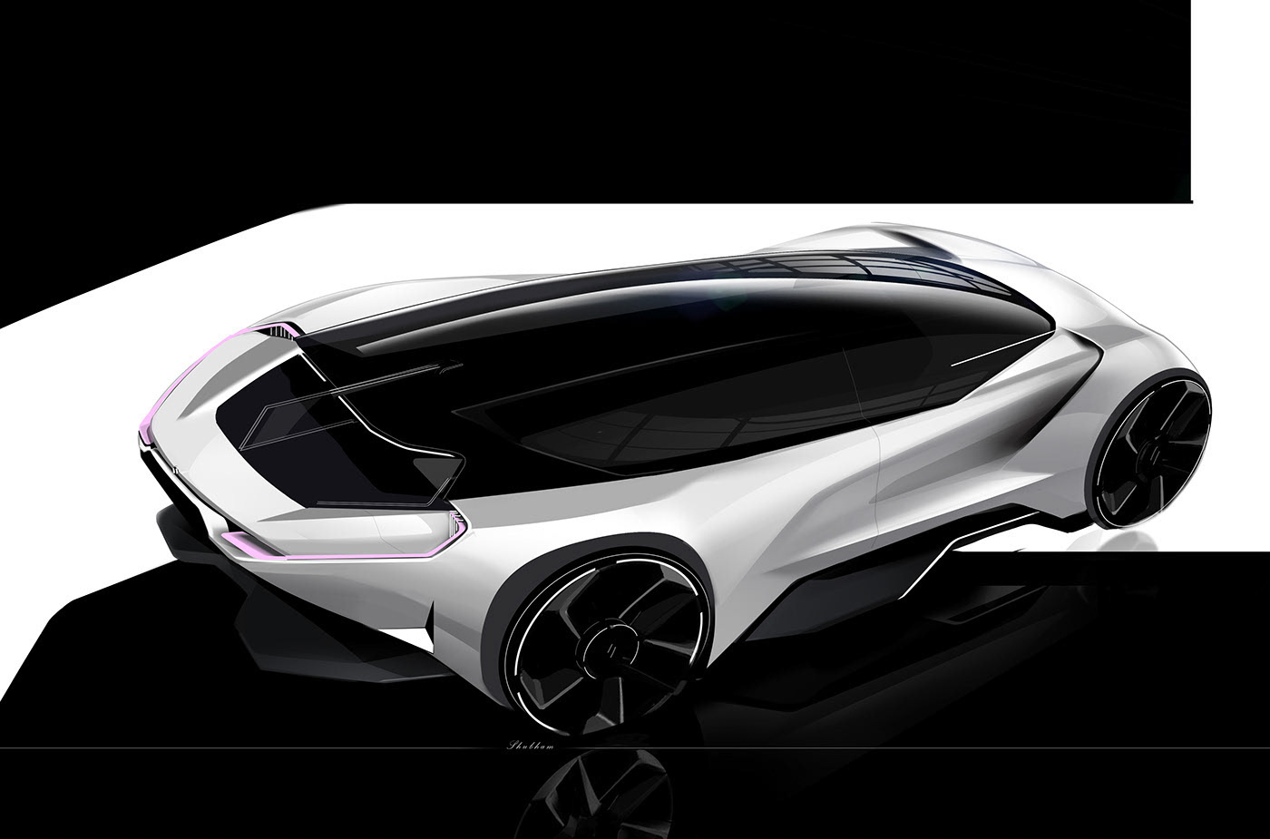 automobile，Sketch，manuscript，painting，