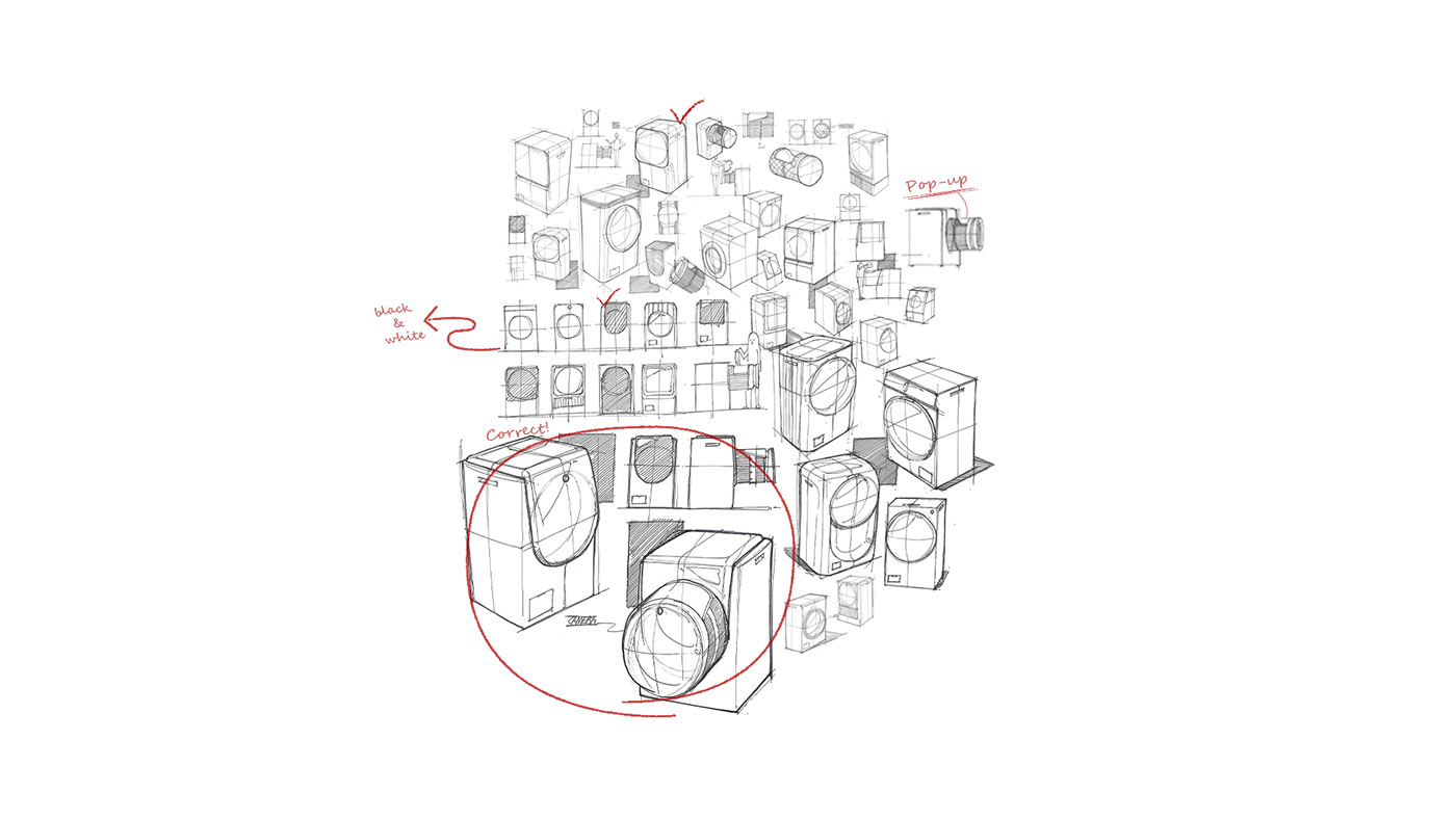 Washing machine，household electrical appliances，Ergonomics，