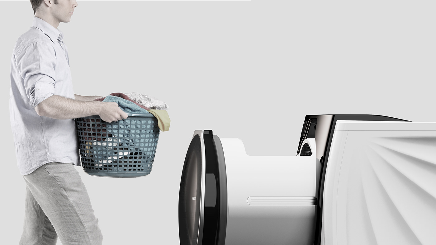 Washing machine，household electrical appliances，Ergonomics，