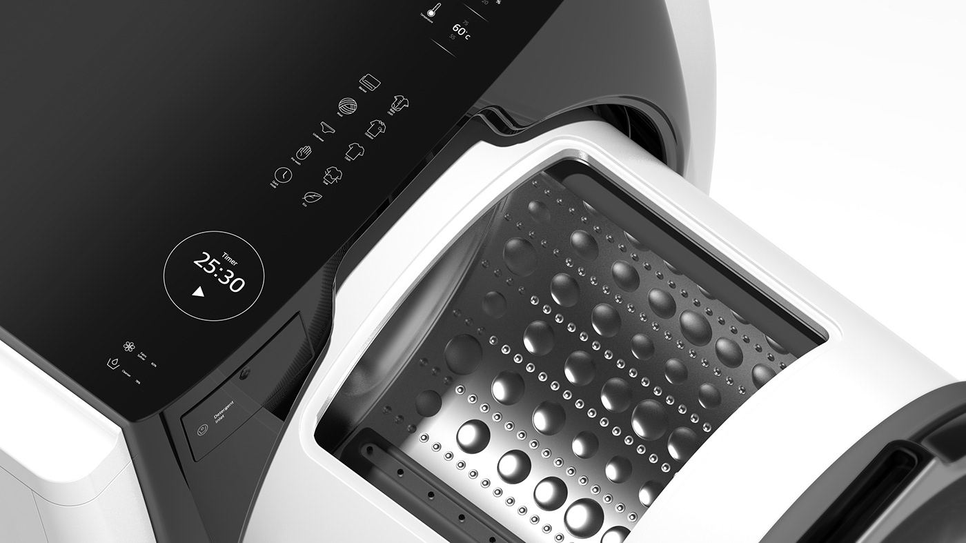 Washing machine，household electrical appliances，Ergonomics，