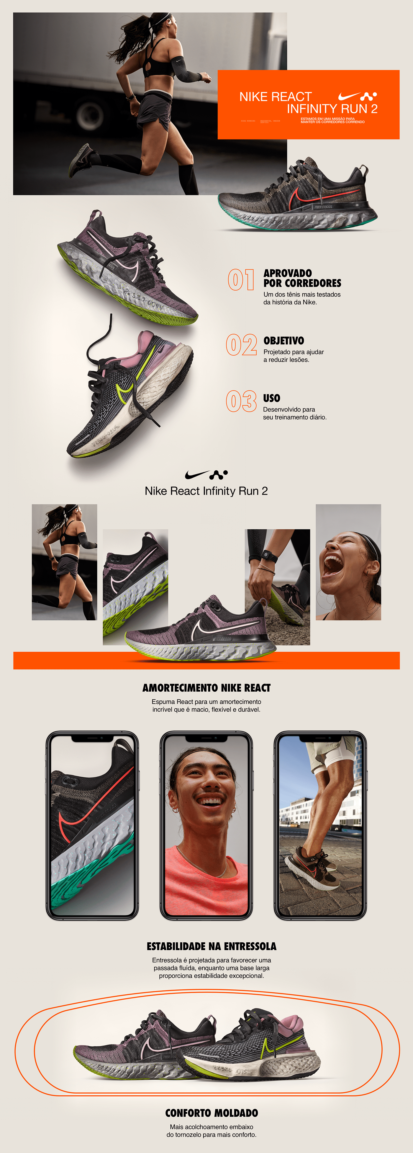 nike，Running shoes，React Infinity，