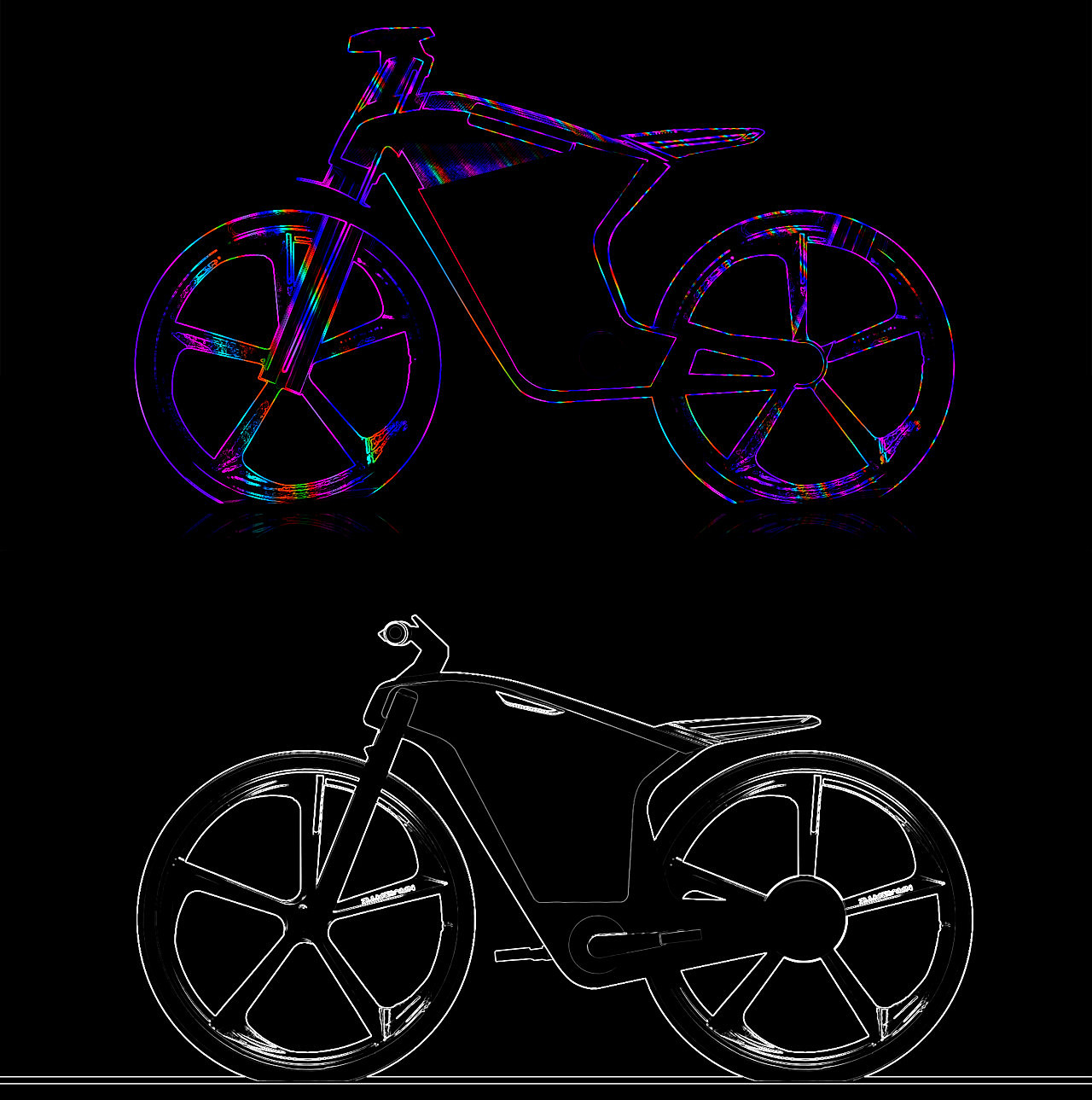 intelligence，Semi kinematic，Bicycle，conceptual design，Electric，