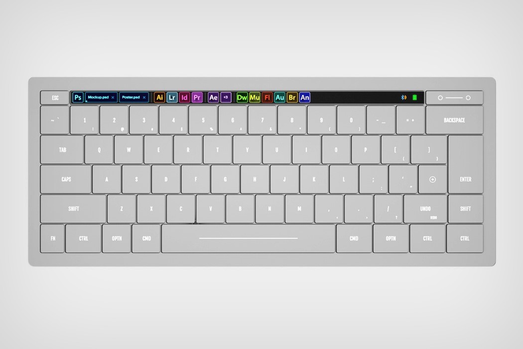 product design，wireless keyboard，Adobe，101Keyboard，