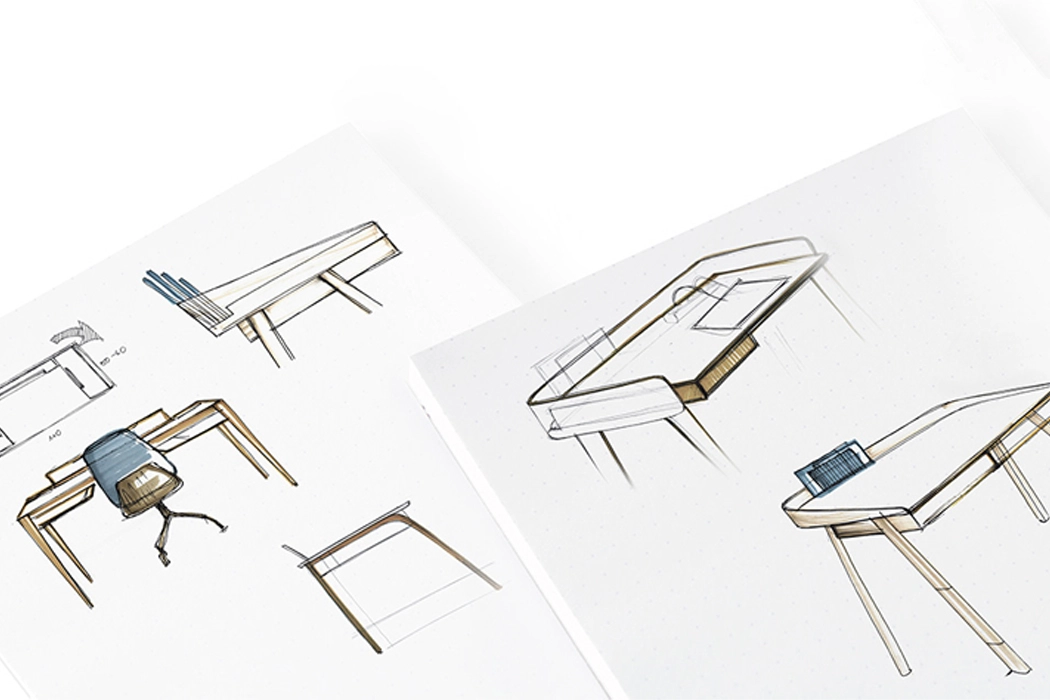 product design，omni，desk，