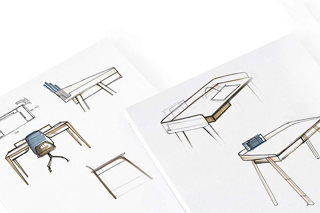 product design，omni，desk，