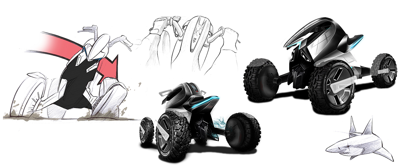 Falcon，motorcycle，concept，honda，