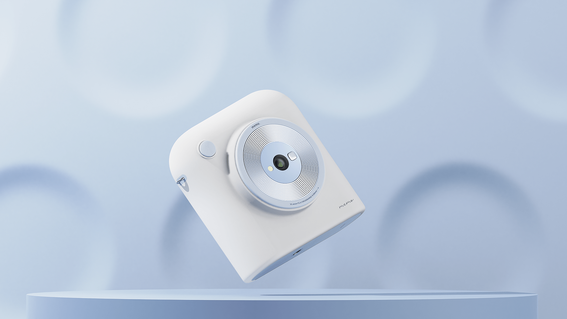 Instant film camera，Memo，Jaehong Park，white，camera，Portable，