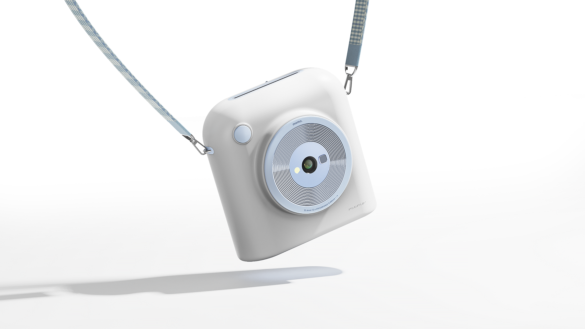 Instant film camera，Memo，Jaehong Park，white，camera，Portable，