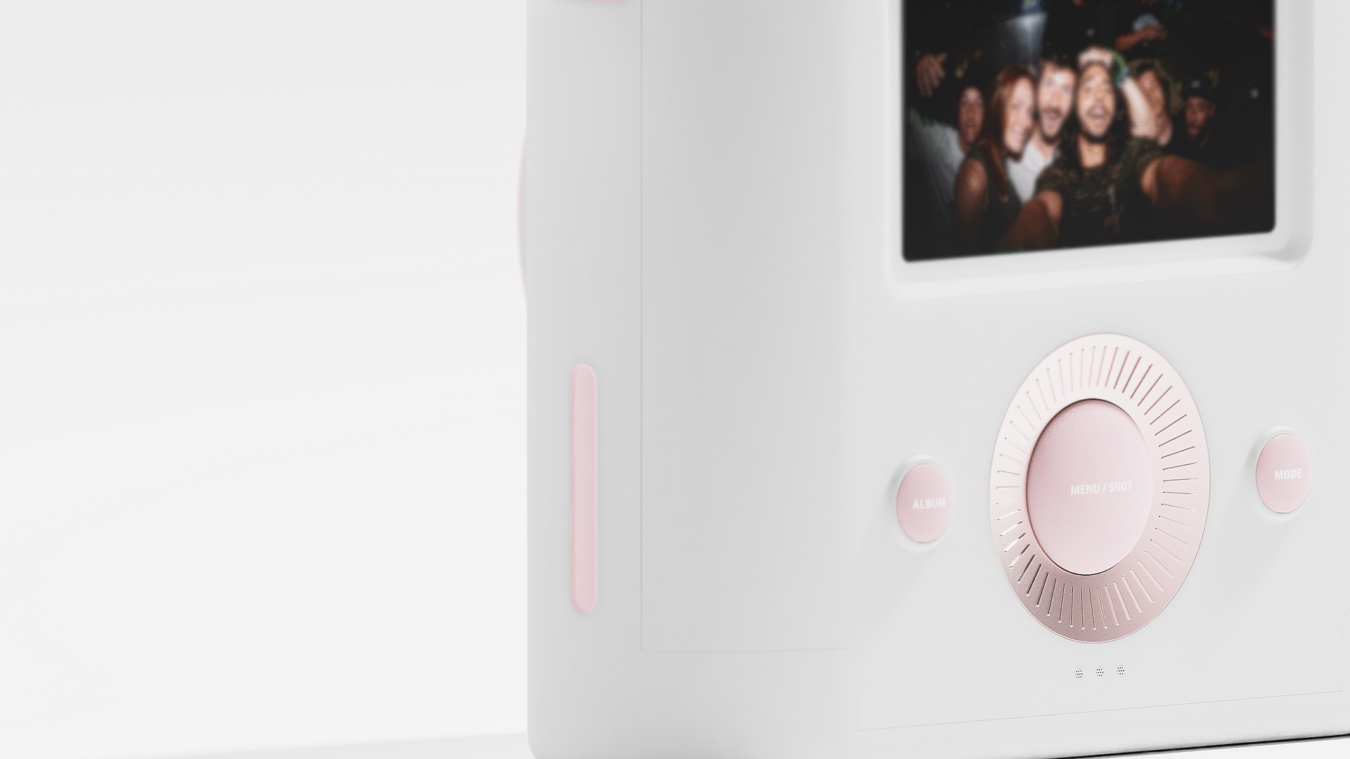 Instant film camera，Memo，Jaehong Park，white，camera，Portable，