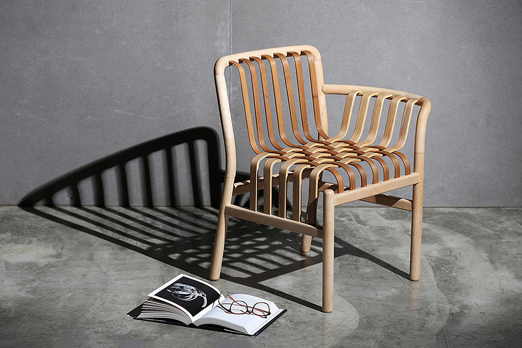 chair，Taiwan bamboo chair，The Lattice Chair，waterfall，Chen Kuancheng，