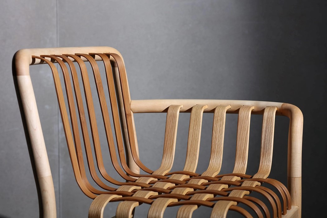 chair，Taiwan bamboo chair，The Lattice Chair，waterfall，Chen Kuancheng，