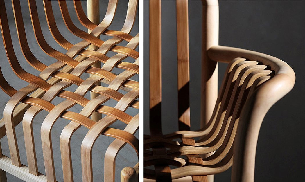 chair，Taiwan bamboo chair，The Lattice Chair，waterfall，Chen Kuancheng，