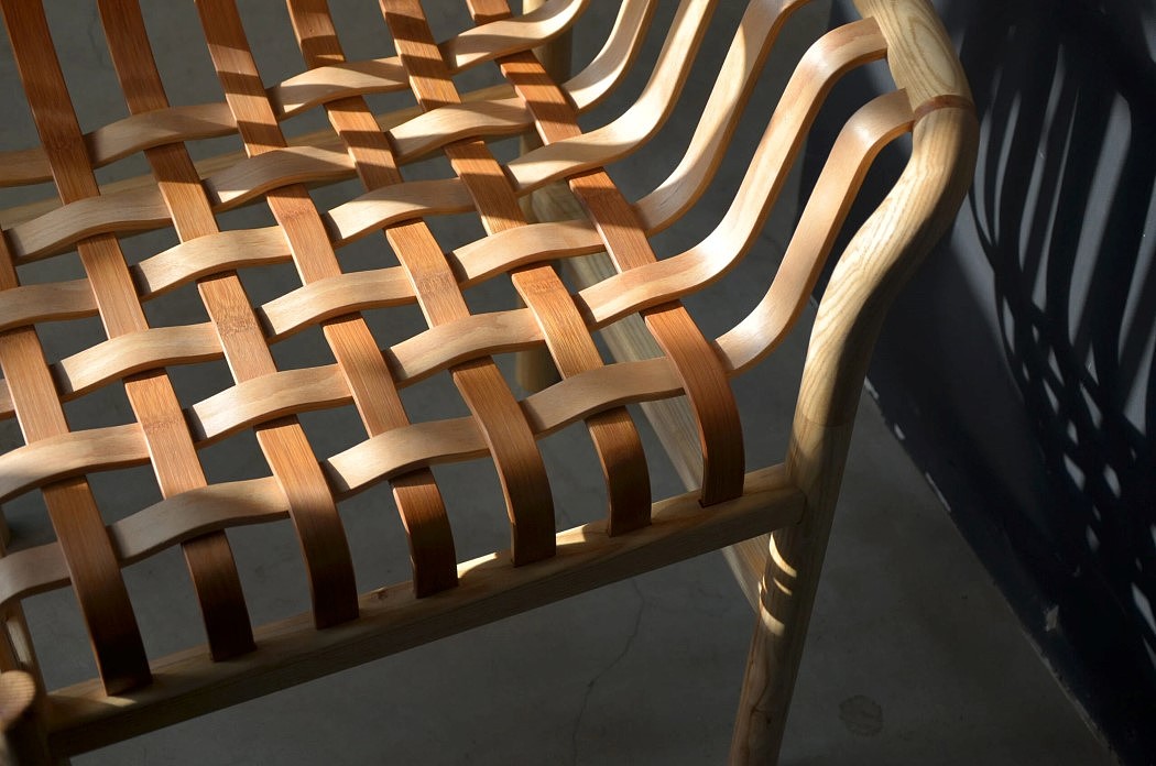 椅子，台湾竹制椅子，The Lattice Chair，瀑布，陈宽成，