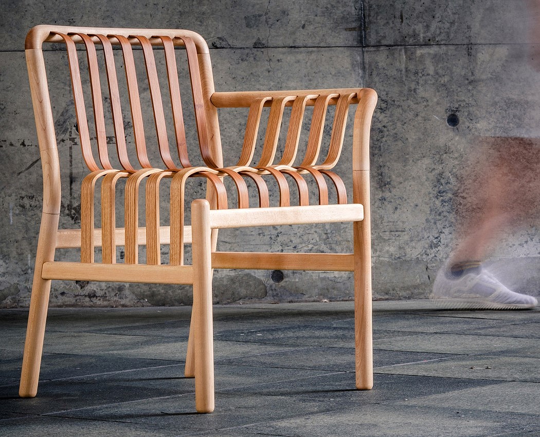 chair，Taiwan bamboo chair，The Lattice Chair，waterfall，Chen Kuancheng，