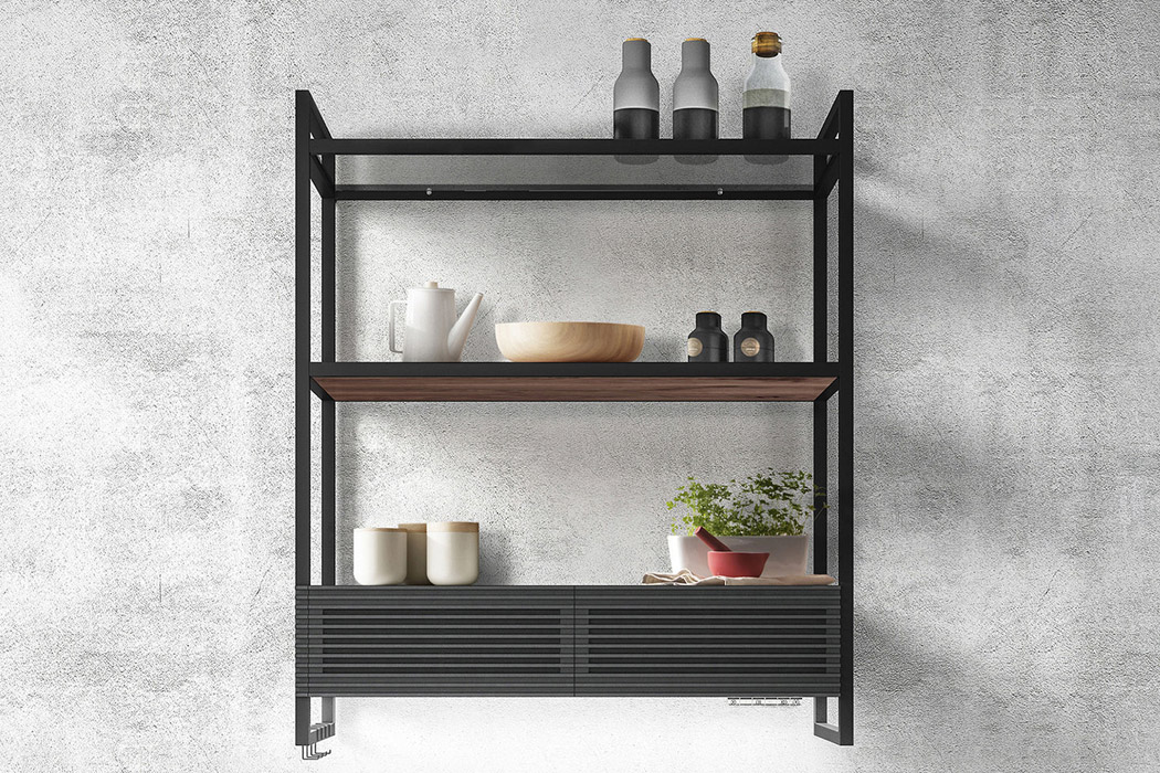 Open Suite，Smoke lampblack machine，kitchenware，Storage rack，black，