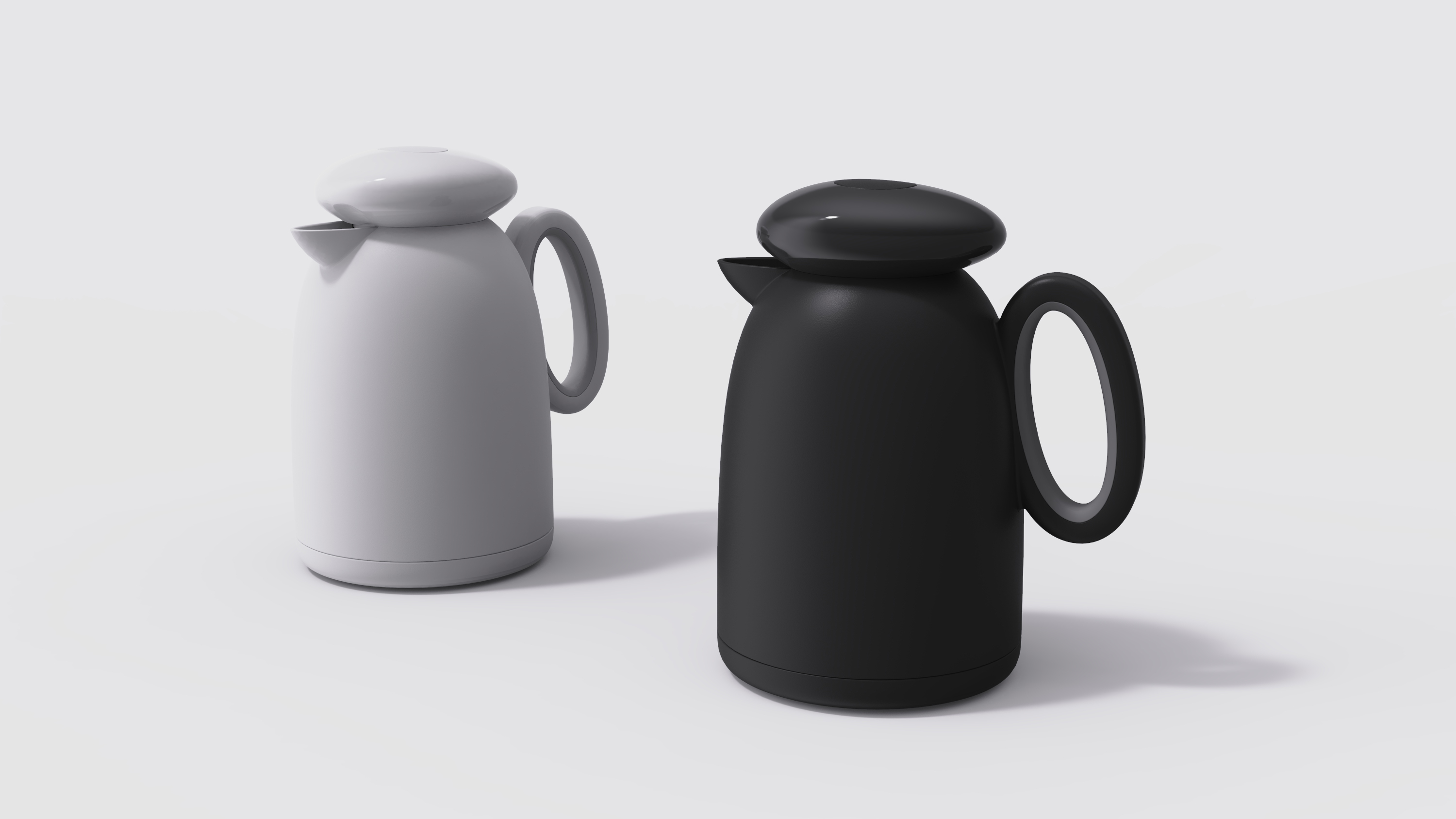 Cup and pot design，Thermal insulation kettle，Kettle design，original，