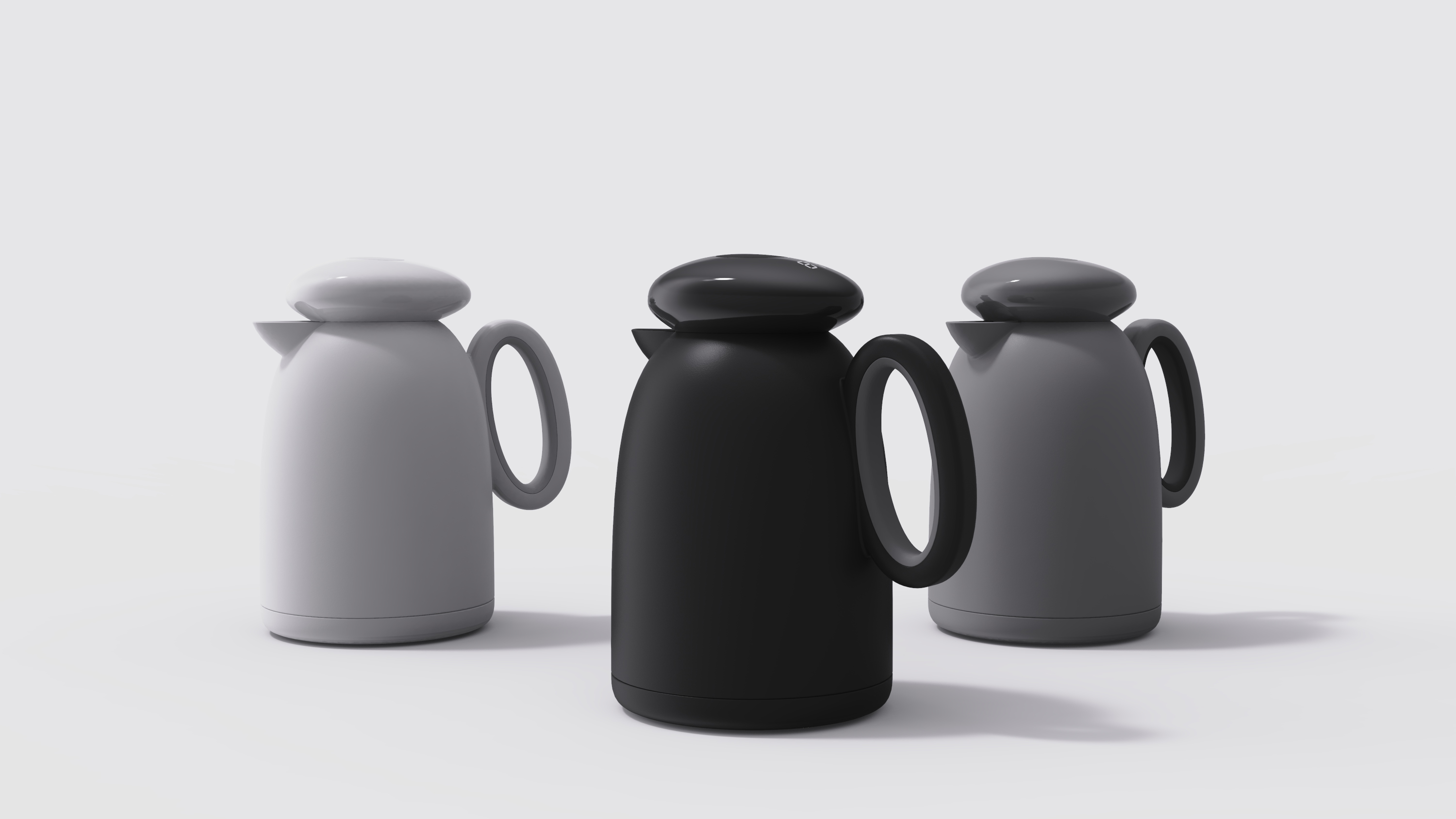 Cup and pot design，Thermal insulation kettle，Kettle design，original，